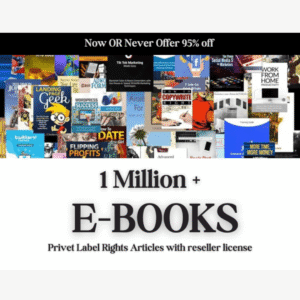 1 Million+ eBooks Bundle with 1 Million PLR Articles Bonus with PLR & MRR Rights