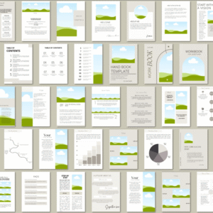 150 Canva eBook Template, Course Workbook Template with PLR & MRR Rights