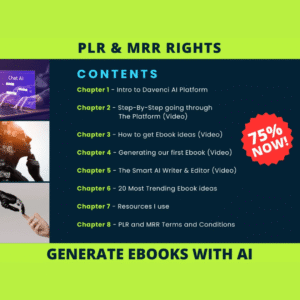 AI eBook Creation Masterclass – Step-by-Step Video Training to Generate Complete eBooks with ChatGPT with PLR & MRR Rights