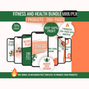 DFY Fitness & Health eBook Bundle (7 eBooks) with PLR & MRR Rights