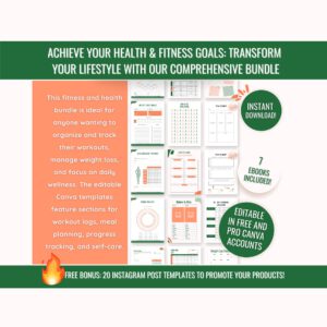 DFY Fitness & Health eBook Bundle (7 eBooks) with PLR & MRR Rights