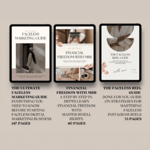 Faceless Digital Entrepreneur Vault – 26 DFY Digital Marketing Products with MRR Rights