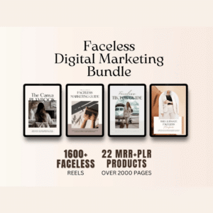 Faceless Digital Entrepreneur Vault – 26 DFY Digital Marketing Products with MRR Rights