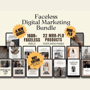 Faceless Digital Entrepreneur Vault – 26 DFY Digital Marketing Products with MRR Rights