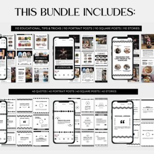 1100+ Fitness & Gym Instagram Templates for Canva with PLR & MRR Rights