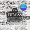 Fitness & Gym Instagram Templates for Canva