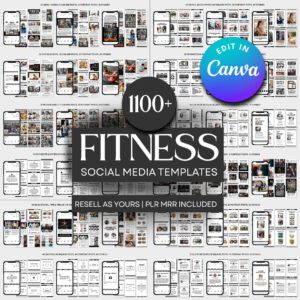Fitness & Gym Instagram Templates for Canva