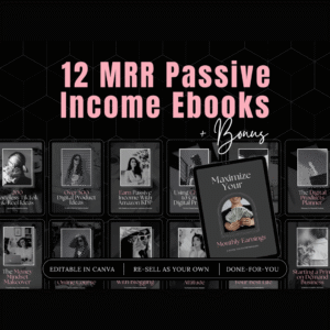 MRR Passive Income eBook Bundle – DFY Digital Products to Resell & Rebrand with PLR & MRR Rights