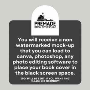 Mystery eBook Mockup – Thriller eBook Cover iPad Template for Canva & Photoshop