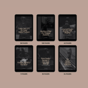 Passive Income eBook Bundle for Digital Resale & Social Media Marketing with PLR & MRR Rights