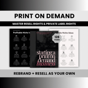 Print On Demand Business Guide | DFY POD eBook for Passive Income on Auto-Pilot with PLR & MRR Rights