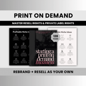 Print On Demand Business Guide | DFY POD eBook for Passive Income on Auto-Pilot with PLR & MRR Rights