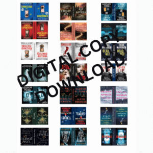 Psychological Thriller DIY Mini Bookshelf – Digital PDF Printout
