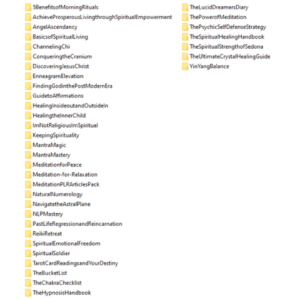 56 Spirituality PLR eBooks & Articles Bundle with PLR & MRR Rights