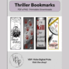 Thriller & Psychological Thriller Bookmark Bundle with PLR & MRR Rights