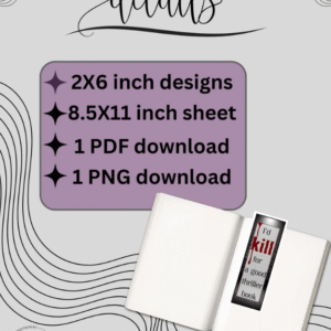 Thriller & Psychological Thriller Bookmark Bundle with PLR & MRR Rights