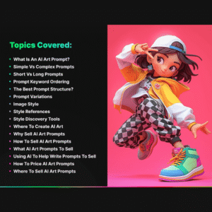 A Guide to Writing & Selling AI Art Prompts | 61-Page Masterclass with PLR & MRR Rights