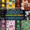 3500+ Canva Social Media Templates Mega Bundle for Instagram, Facebook & Pinterest with PLR & MRR Rights